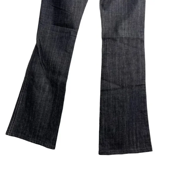 7 For All Mankind "A" Pocket Low Rise Flare Jeans Women's Size 27 U130133U-133U - Picture 8 of 12